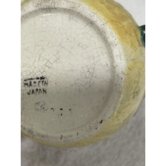 Vintage Made in Japan  Fruit Leaves Creamer and Sugar - Picture 7 of 12